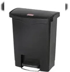 Rubbermaid Tretabfalleimer Slim Jim 1883609 Kunststoff 30l schwarz