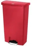 Rubbermaid Slim Jim Front Step Pedaleimer rot 68L