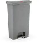 Rubbermaid Tretabfalleimer Slim Jim 1883604 Kunststoff 68l grau