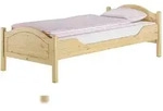 Erst-Holz Massivholzbett Kiefer natur 90x200 Einzelbett G&auml;stebett Zubeh&ouml;r w&auml;hlbar