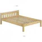 Erst-Holz Doppelbett Massivholzbett 140x200 Kiefer natur Futonbett Einzelbett