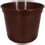 Geli Blumentopf Standard &Oslash; 24 cm braun Pflanztopf Kunststoff frostfest 6 Liter