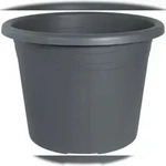 Geli Blumentopf CYLINDRO ca. &Oslash; 50 cm/42 Liter - Anthrazit, robust und pflegeleicht