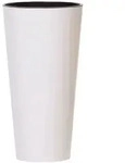 Prosperplast - TUBUS SLIM 64L Hochglanztopf - 40x40x76,2cm in Wei&szlig; farbe