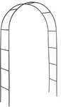 Haushalt International Rosenbogen aus Metall gr&uuml;n lackiert 240x140x37cm 62308