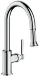 Hansgrohe AXOR Montreux Einhebel-K&uuml;chenmischer 180 mit Ausziehbrause, Chrom