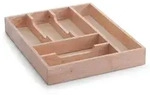 Zeller Holz Besteckkasten Schubladeneinsatz Besteckeinsatz ca. 34 x 43 x 6 cm