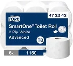 Tork Advanced SmartOne Recycled Toilettenpapier T8 2-lagig 472242 6 Rollen &agrave; 1150