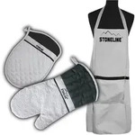 STONELINE&reg; Back- und K&uuml;chenset, 3-tlg. Backsch&uuml;rze, Topfhandschuh und...