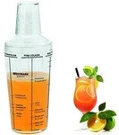 Westmark Cocktailshaker mit 5 aufgedruckten Cocktail-Rezepten, F&uuml;llvolumen:...