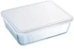 Pyrex Schale, Standseiher, Borosilikat, transparent, 4l, rechteckig, H&ouml;he:9cm