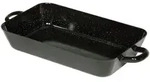 RIESS Profi Pfanne Email, schwarz, L&auml;nge: 370 mm