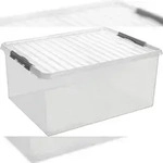 helit Aufbewahrungsbox "the q-line" 120l - glasklar