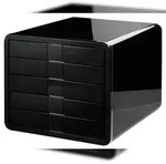 HAN Schubladenbox i-Box 1551-13 DIN C4 5Schubf&auml;cher schwarz