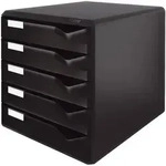 Leitz 5293-00-95 5293 Schubladenset Post-Set - A4/C4, 5 halboffene Schubladen,