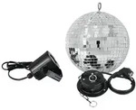 EUROLITE Spiegelkugelset 20cm mit LED Spot