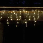 FHS LED-Eisregen-Lichterkette 4 m 168 LED warmwei&szlig;