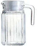 Luminarc Quadro K&uuml;hlschrankgie&szlig;er mit wei&szlig;em Kunststoffdeckel, 500ml, Glas,