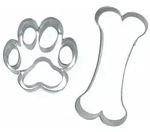St&auml;dter Ausstecher Hundesnack Set, 2-tlg., Ausstechform, Pl&auml;tzchenform, Keks,