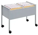 DURABLE H&auml;ngemappenwagen Silbermetallic 760 x 425 x 592 mm