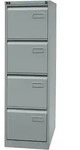 Bisley H&auml;ngeregistraturschrank Light 4 Sch&uuml;be 1-bahnig silber