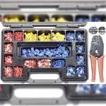 TOOLCRAFT PZ-504 820927 Crimpzangen-Set 1004teilig Koaxial-Steckverbinder,