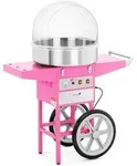 Royal Catering Zuckerwattemaschine mit Wagen - 52 cm - 1200 W - Spuckschutz -...