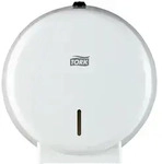 Tork Spender f&uuml;r Mini Jumbo Toilettenpapier Wei&szlig; T2, robustes Metalldesign mit