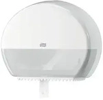 Tork Spender f&uuml;r Mini Jumbo Toilettenpapier Wei&szlig; T2 Geschlossen Elevation Linie
