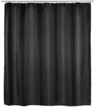 WENKO Anti-Schimmel Duschvorhang Uni Black
