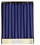 Papstar 2 X 50 Leuchterkerzen &Oslash; 2,2 cm &middot; 25 cm dunkelblau