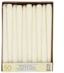 Papstar 2 X 50 Leuchterkerzen &Oslash; 2,2 cm &middot; 25 cm weiss