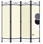 CASARIA&reg; Paravent Raumteiler Sichtschutz Verstellbar 180x163cm Creme