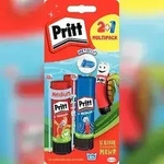 Pritt Klebestift 2 + 1, Sonderedition, sortiert, 2 x 22 g, 1 x 20 g, L&ouml;semittel und