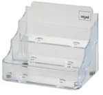 Sigel Visitenkartenaufsteller VA130 Spezial 210 Karten Transparent 9,4 x 1,9 x 5,6 cm
