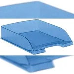 Leitz 5227-00-34 5227 Briefkorb Standard Plus - A4, Polystyrol, blau frost