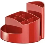 HAN Schreibtisch-K&ouml;cher Rondo rot 9 F&auml;cher, 140x140x109mm, Kunststoff