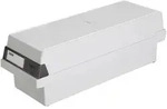 HAN Tischkarteikasten DIN A7/BF 1300 Karten Lichtgrau 13,3 x 36 x 12,1 cm