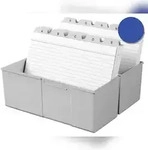 HAN Karteikasten 975-14 DIN A5 quer max. 450Karten PS blau