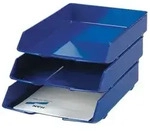 Briefablage WAVE EXCLUSIV, DIN A4/C4, stapelbar, stabil, blau