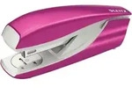 Leitz NeXXt WOW Heftger&auml;t 5502 Halbstreifen 30 Blatt Rosa 24/6, 26/6 Metall