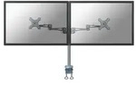 Neomounts FPMA-D935D Monitorhalterung f&uuml;r 2 Monitore mit Tischklemme, silber