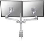 Neomounts FPMA-D930D Monitorhalterung f&uuml;r 2 Monitore mit Tischklemme, silber