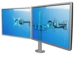 Dataflex Viewmate Monitorhalterung f&uuml;r 2 Monitore (52.632) silber