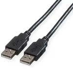ROLINE USB 2.0 Kabel, Typ A-A, schwarz, 1,8 m