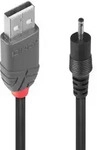 Lindy 70265 Adapterkabel USB A St - DC 2,50/0,7mm St 1,5m