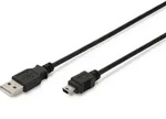 ASSMANN USB 2.0 Kabel Typ A-mini B (5pin) 1.8m USB 2.0 sw.