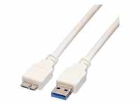 Value USB-Kabel USB 3.2 Gen1 (USB 3.0 / USB 3.1 Gen1) USB-A Stecker, USB-Micro-B