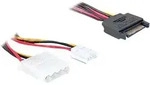 Delock Kabel Y-Power SATA Stecker 15 Pin > 4 Pin Molex Buchse + 4 Pin Floppy
