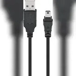 Goobay 50769 USB 2.0 Hi-Speed Kabel, Schwarz, 5 m - USB 2.0-Stecker (Typ A) > USB